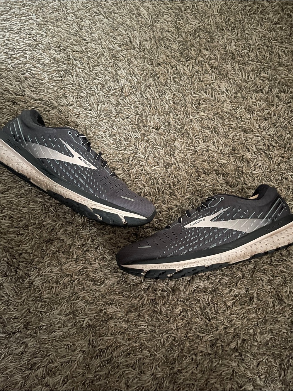 Brooks Women’s Dark Gray and Silver Running Shoes